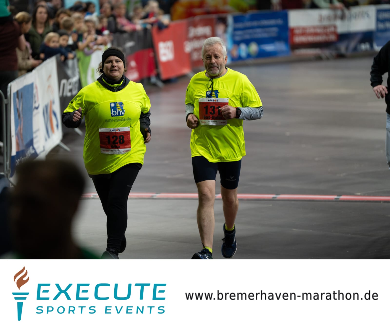 Mitglieder des Lauftreff Bürgerpark beim Lauf während des City Marathon